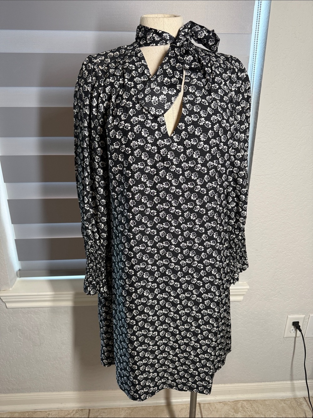 Rebecca Taylor rue floral neck scarf dress